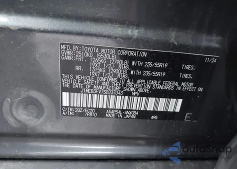 2025 Toyota Rav4 Plug-In Hybrid Xse z USA, uszkodzony, nr VIN JTMEB3FV7SD237343